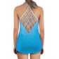 Watery Crisscross Back Tank Top
