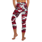 Red Camo Yoga Capri Leggings