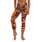 Orange Camo Yoga Capri Leggings