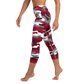 Red Camo Yoga Capri Leggings