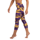 Purple Camo Yoga Capri Leggings