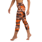 Orange Camo Yoga Capri Leggings