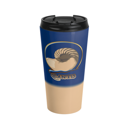 Qlantis Stainless Steel Travel Mug 15oz w/ Flip-top Lid
