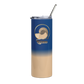 Qlantis Skinny Tumbler with Metal Straw