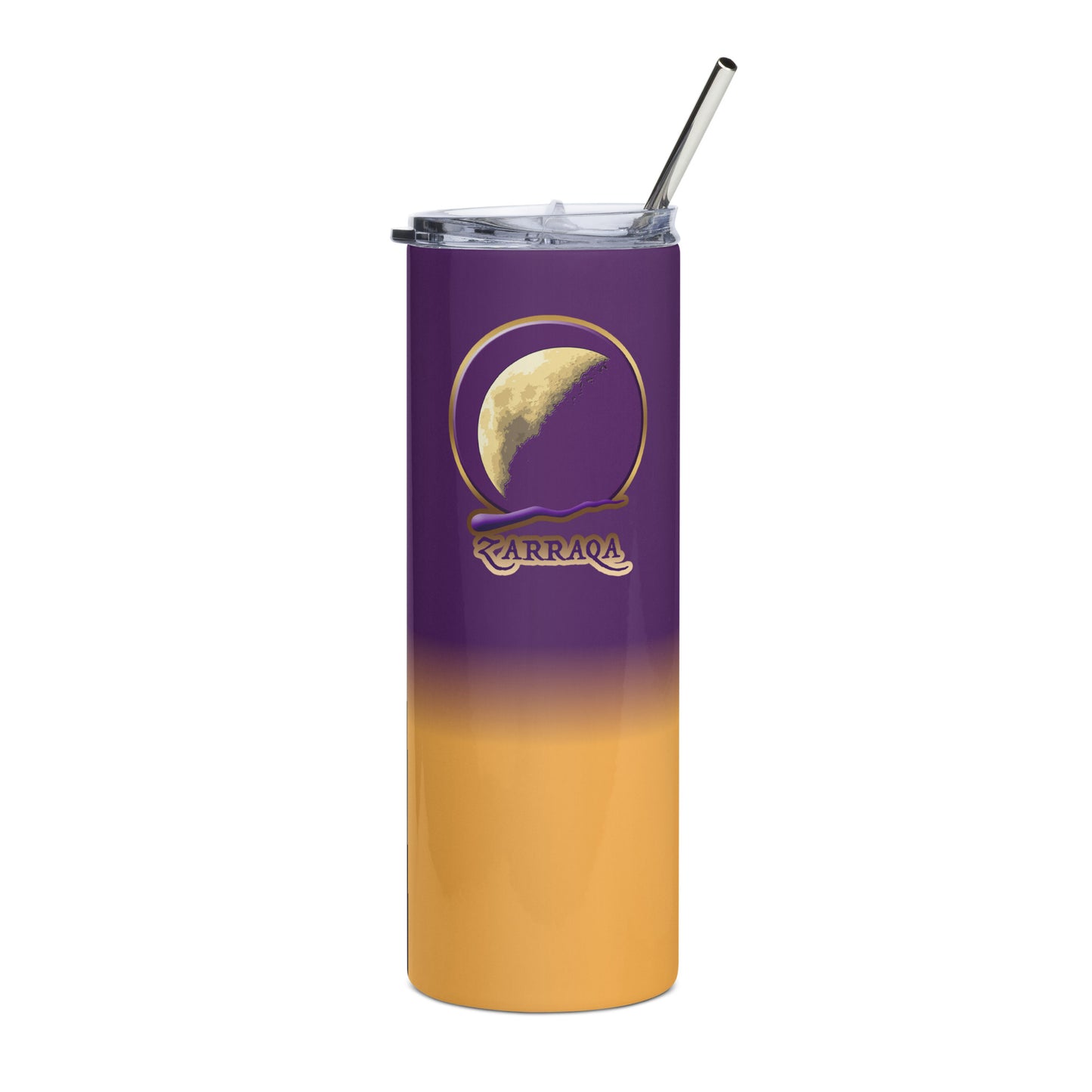 Zarraqa Skinny Tumbler with Metal Straw