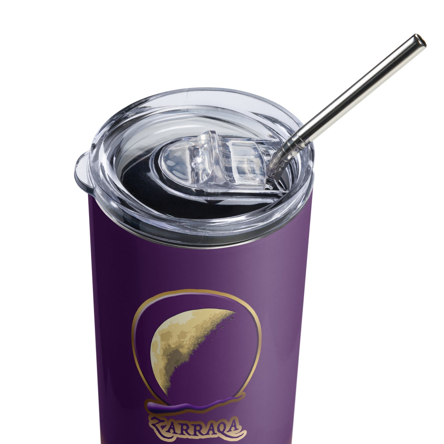 Zarraqa Skinny Tumbler with Metal Straw