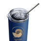 Qlantis Skinny Tumbler with Metal Straw