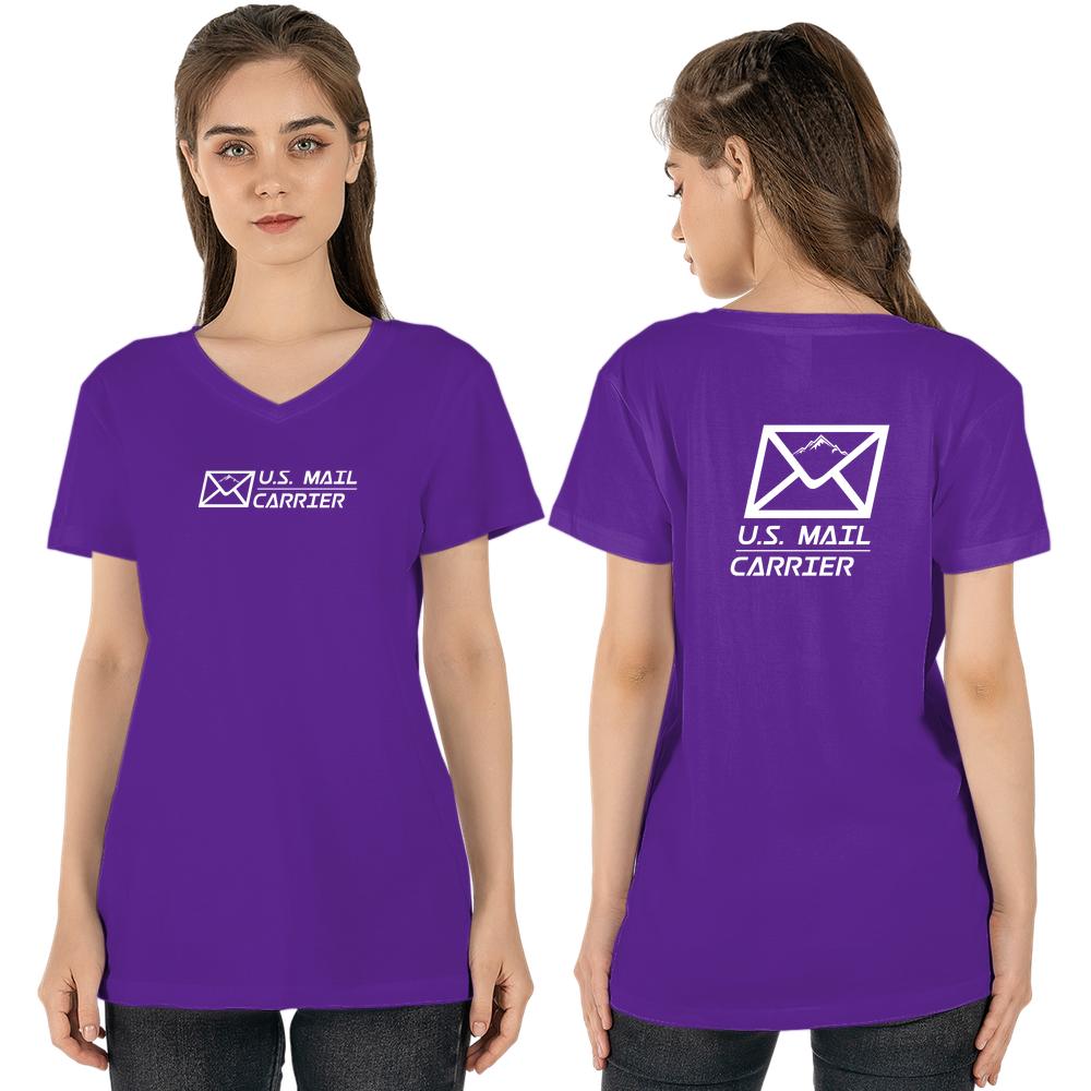 U.S. Mail Carrier | Ladies' V-neck T-shirt Gildan 5V00L (Made in US)