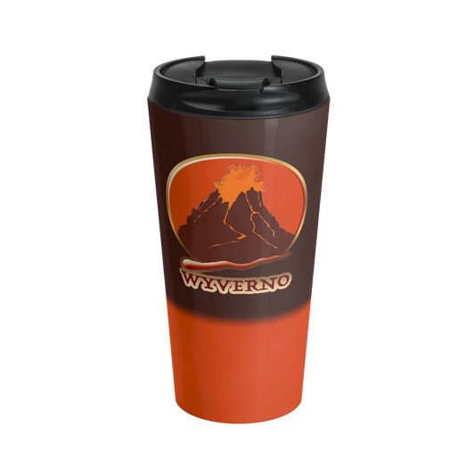 Wyverno Stainless Steel Travel Mug 15oz w/ Flip-top Lid