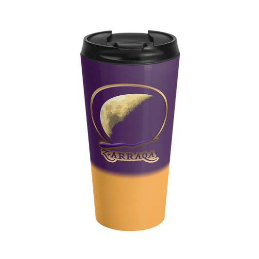 Zarraqa Stainless Steel Travel Mug 15oz w/ Flip-top Lid