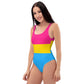 Pansexual Pride Flag One-Piece Swimsuit