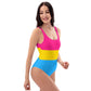 Pansexual Pride Flag One-Piece Swimsuit