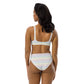 Classic Pride Stripes white recycled high-waisted bikini