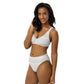 Classic Pride Stripes white recycled high-waisted bikini