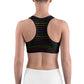 Classic Pride spaced graphite stripes Sports bra