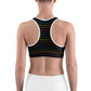 Classic Pride spaced graphite stripes Sports bra