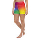 Classic Pride with white graphite stripes Yoga Shorts