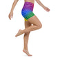 Classic Pride with white graphite stripes Yoga Shorts