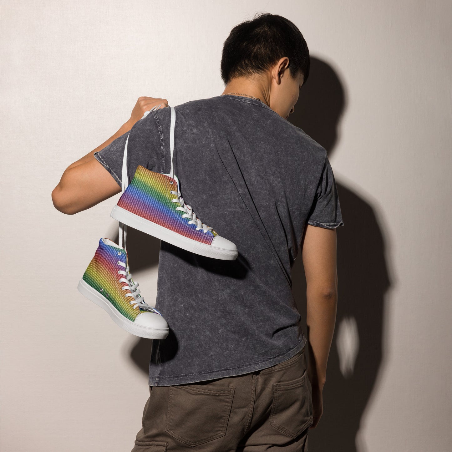 Pride Men’s High Top Canvas Shoes