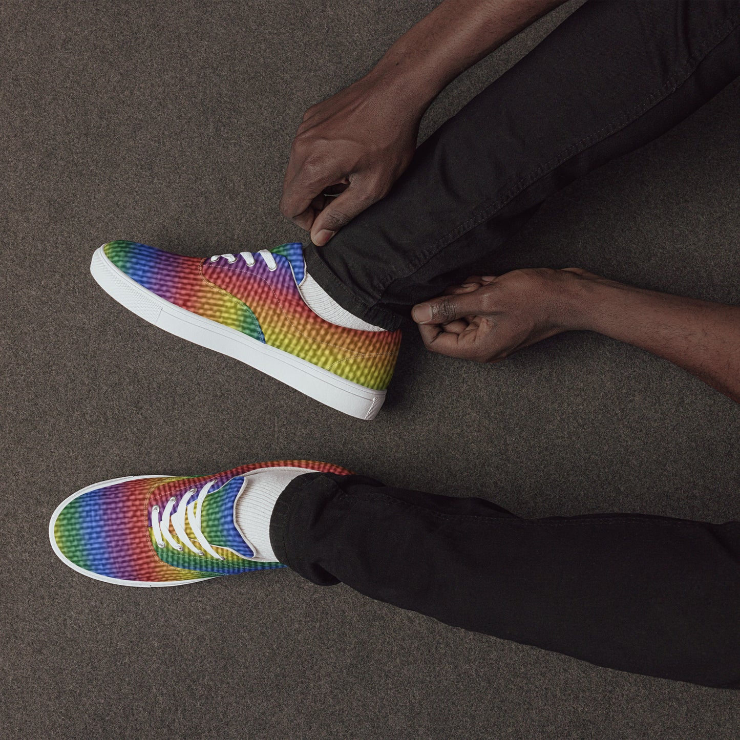 Pride Men’s Lace-up Canvas Shoes