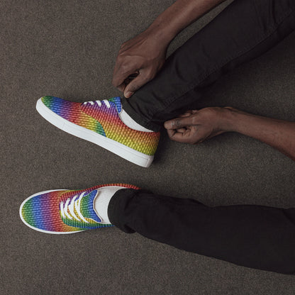 Pride Men’s Lace-up Canvas Shoes