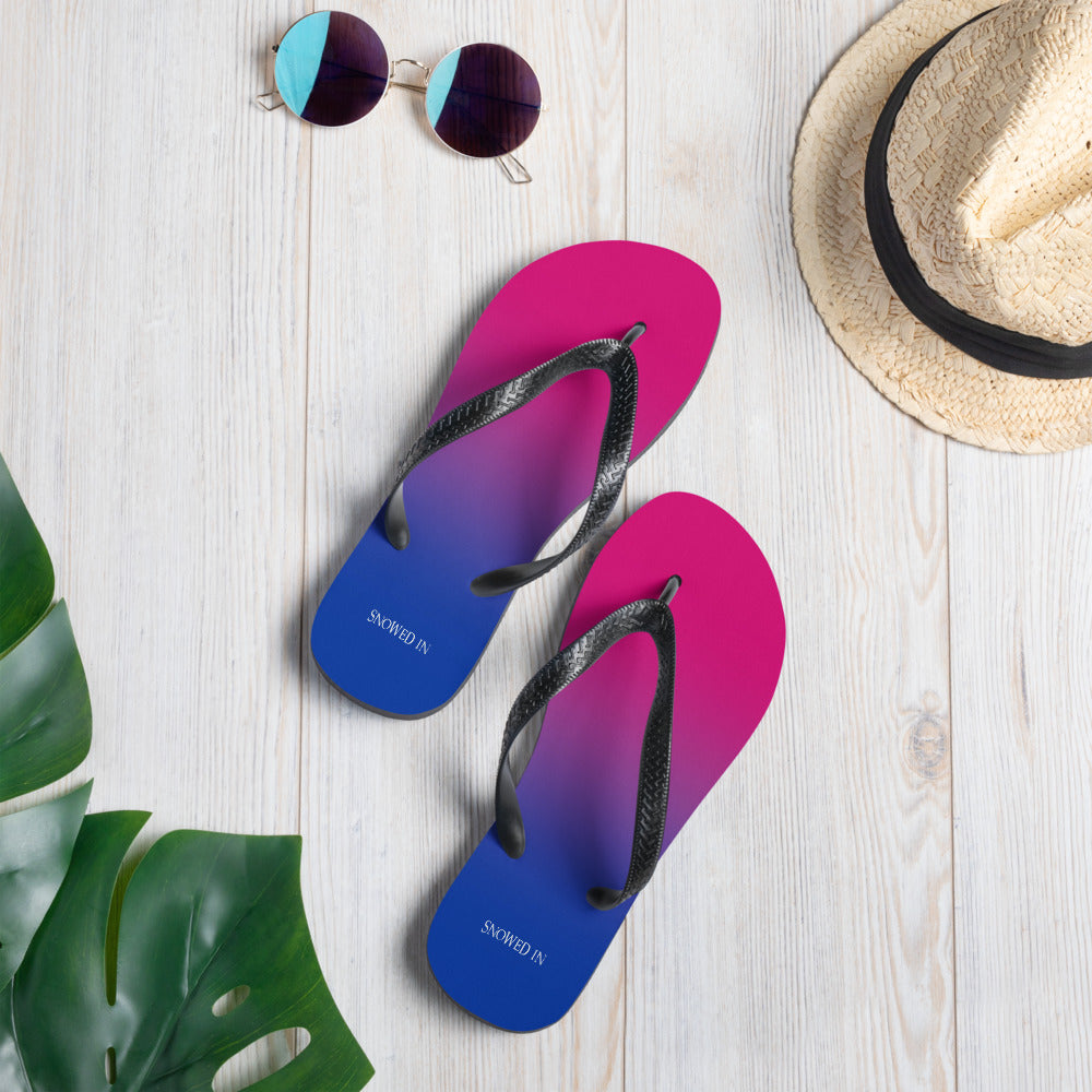 Bi-Pride Flag Flip-Flops