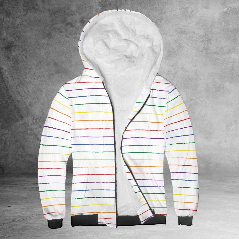 Pride Graphite Striped Hoodie