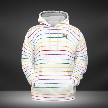Pride Graphite Striped Hoodie
