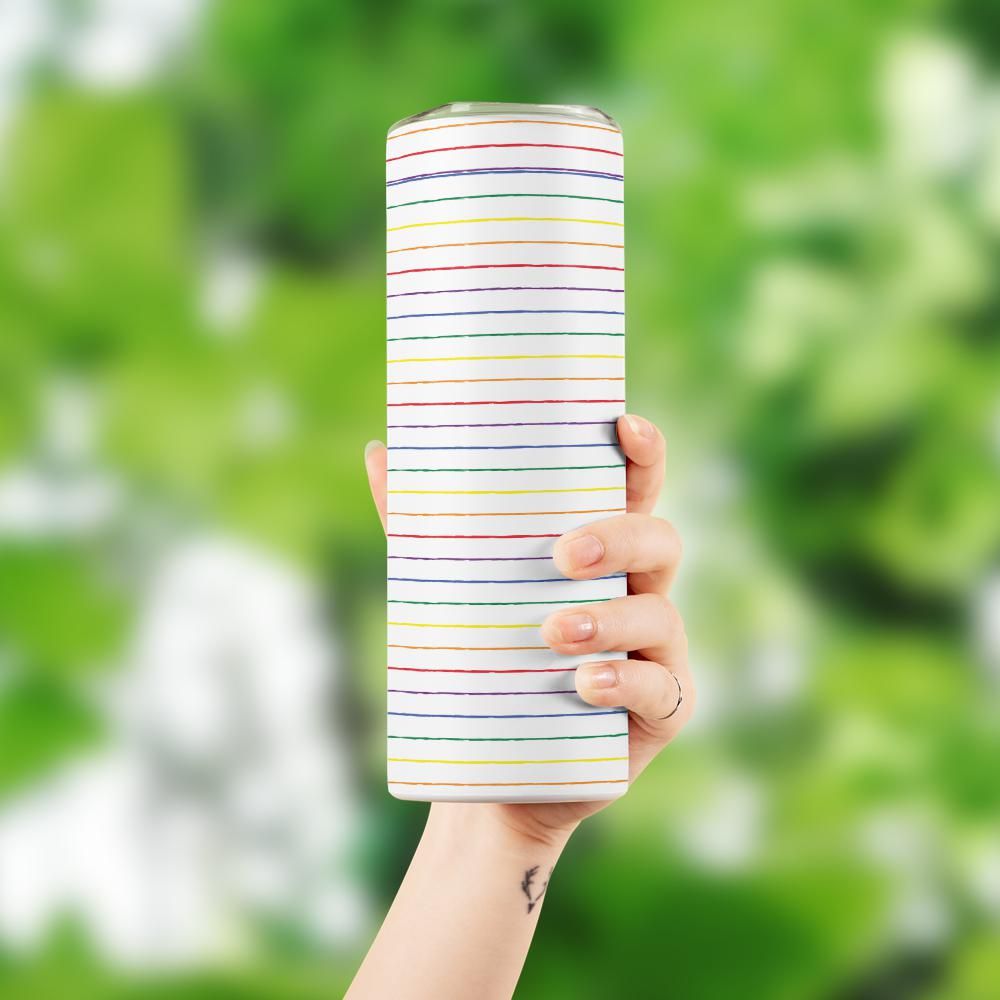 Pride Graphite Stripes Tumbler