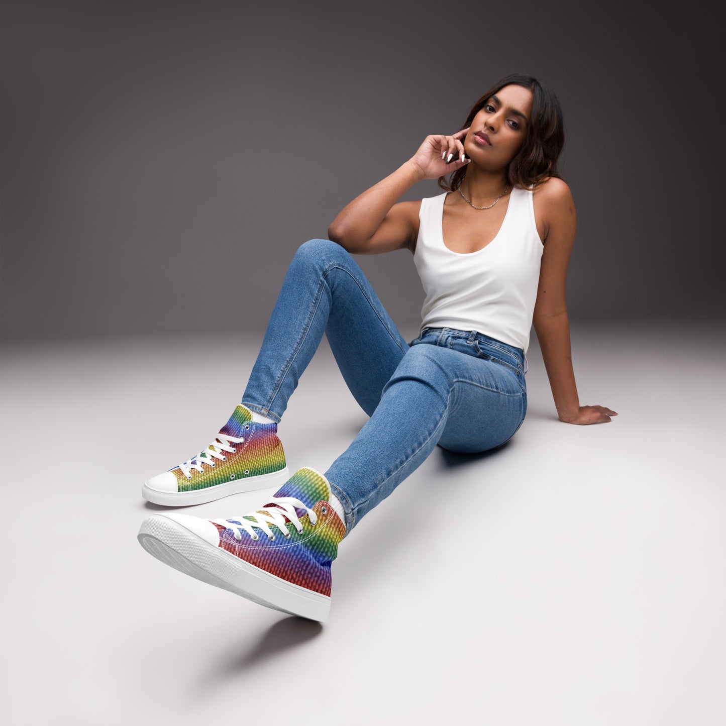 Pride Women’s High Top Canvas Shoes