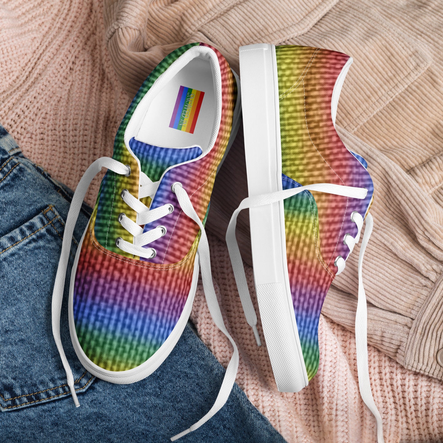 Pride Women’s Lace-up Canvas Shoes